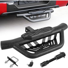 Double Layer 2" Hitch Step Anti-Rust Anti-Slip Rear Bumper Guard Truck SUV Van