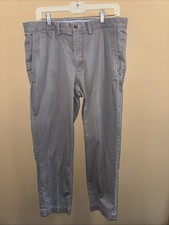 34 X 30 Gray Dress Slacks Polo Chino, Polo Ralph Lauren Stretch Cotton Twill