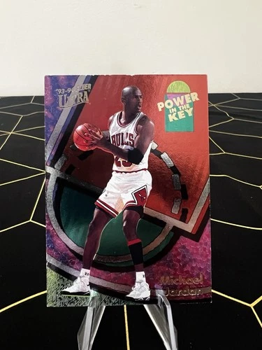 1993-94 Fleer Ultra 🏀🔥Power in the Key Michael Jordan #2🏀🔥🏀🔥 Iconic Card!!