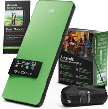 Gear Doctors Artemis Self Inflating Sleeping Pad Camping Air Mattress Insulated