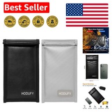 Sleek  Portable Faraday Bags - 100 Signal Blocker for Phones  Keys 7.7"x4.7"