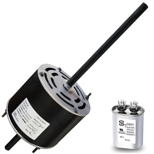RV AC Fan Motor with Capacitor, Replacement for Coleman Mach Rv Air Condition...