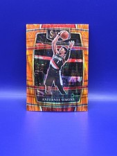 2021-22 Panini Select - Concourse Anfernee Simons #29 Orange Flash Prizm