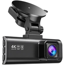 REDTIGER 4K Ultra HD Dash Cam with WiFi GPS Tracking and App Control Open Box