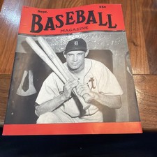 Baseball Magazine July 1950 Pete Suder Connie Mack Ralph Kiner Sam Jethro Good