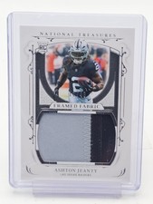 ASHTON JEANTY 2025 NATIONAL TREASURES ROOKIE FRAMED FABRIC PATCH /49 #FF- Q6638
