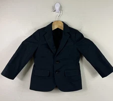 J Crew Ludlow Boys Blazer Size 2 Navy Blue Cotton 63625 $148
