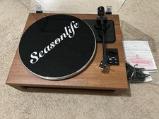 Vintage Record Player for Vinyl with Speakers High Fidelity Belt Drive Turntable