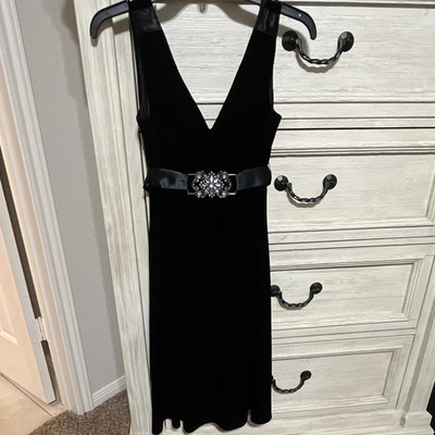scarlett nite black dress Size 14 88% Rayon 12% Spandex Scarlett Nite Dress - NEW