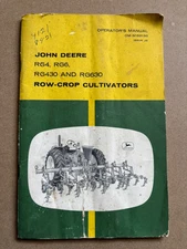 Vintage John Deere RG Row-Crop Cultivators Operator's Manual OM-N159136
