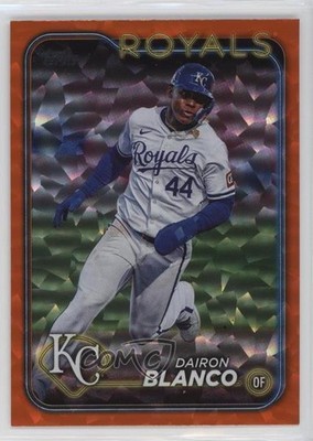 2024 Topps Update Orange Crackle Foilboard 92/299 Dairon Blanco #US324 10k8