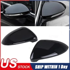 Gloss Black Side Wing Mirror Cap Cover Replacement for VW Golf 7 MK7 GTI GTD US