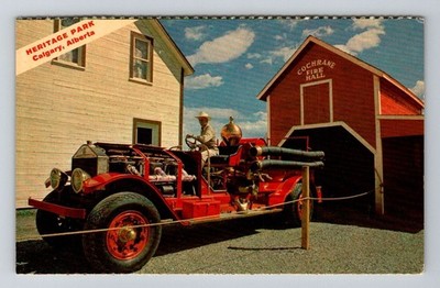 Calgary-Alberta, Heritage Park, Cochrane Fire Hall, Vintage Postcard