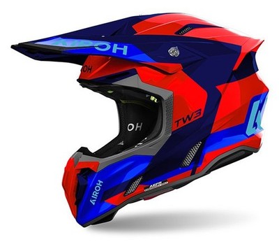 Integralhelm Airoh TWIST 3 FANCY orange/blau glänzend