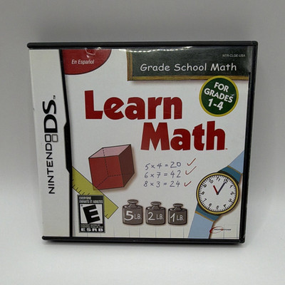 DreamCatcher Learn Math for Nintendo DS Complete w/ Manual & Case E NTSC-U/C