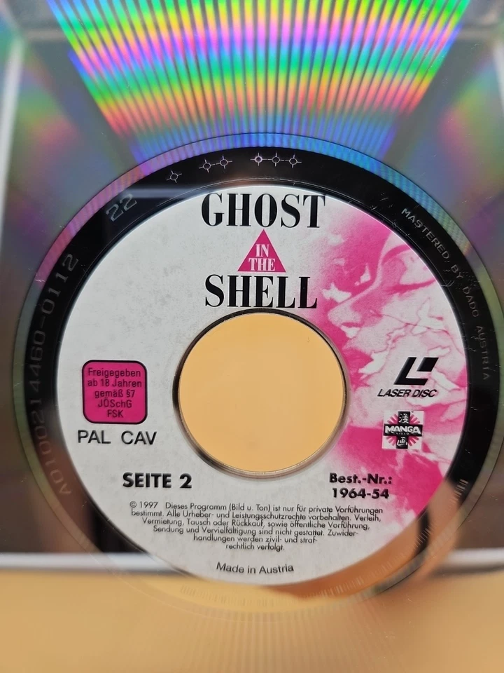 Ghost in the Shell Laserdisc, PAL, Deutsch, Anime, Sehr Selten Rarität - Bild 4 von 4