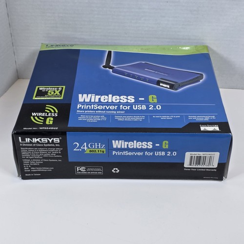 Linksys Wireless-G Print Server for USB 2.0 WPS54GU2 - Picture 5 of 7