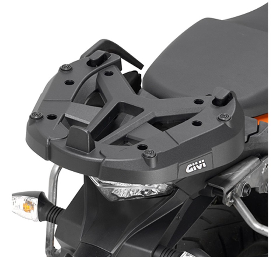 Supporto Bauletto Monokey Givi In Alluminio Nero Per KTM 1290 Super Adventure R/S (2021), Robusto E Specifico Per Il Modello