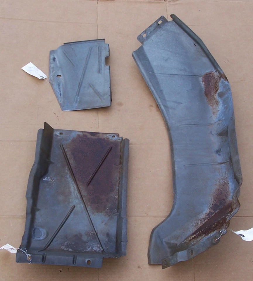 80 - 97 FORD OBS F150 F250 F350 REGULAR CAB UNDERSIDE EXHAUST HEAT SHIELDS OEM 3 - Image 4 of 4