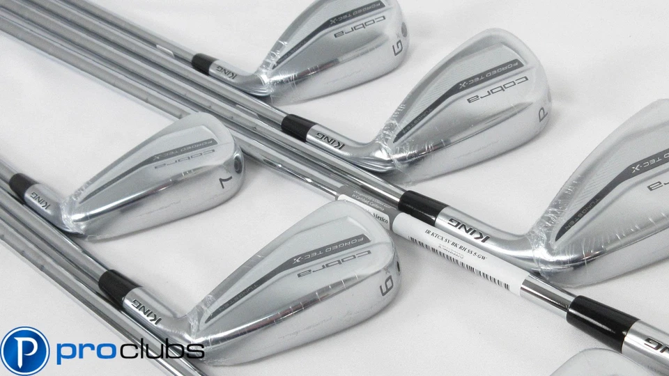 NEW COBRA '2022 KING FORGED TEC X IRONS 5-PW,GW STEEL KBS TOUR LITE STIFF 413414 - Image 3 of 4