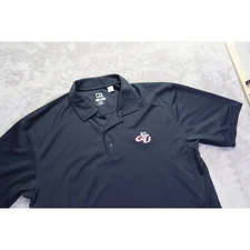 Cutter & Buck Gonzaga University Bulldogs Blue Polo Shirt Sz L NCAA