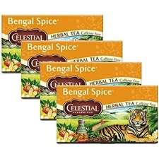 Celestial Seasonings Herbal Tea, Bengal Spice, 20 Count Pack Of 4