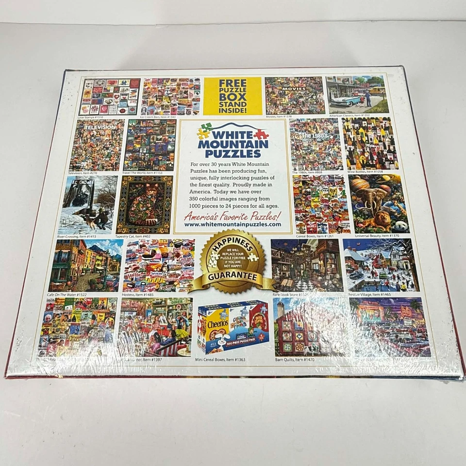 Santa Claus Christmas Puzzle White Mountain 550 pc Jigsaw Delivering Gifts New - Image 4 of 4