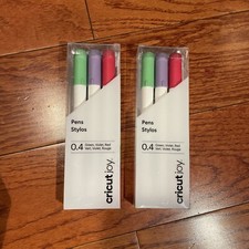 NIP Cricut Joy 0.4 Pen Set 2 3 Packs Red, Green  Violet Christmas Colors