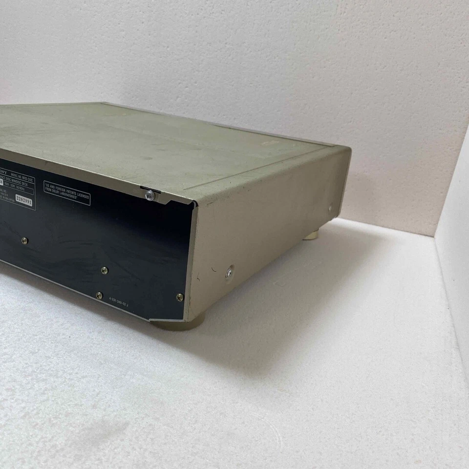 SONY MXD-D5C Changer MiniDisc MD Player Integrated Deck AC100V Tested Only Body - Image 3 of 4