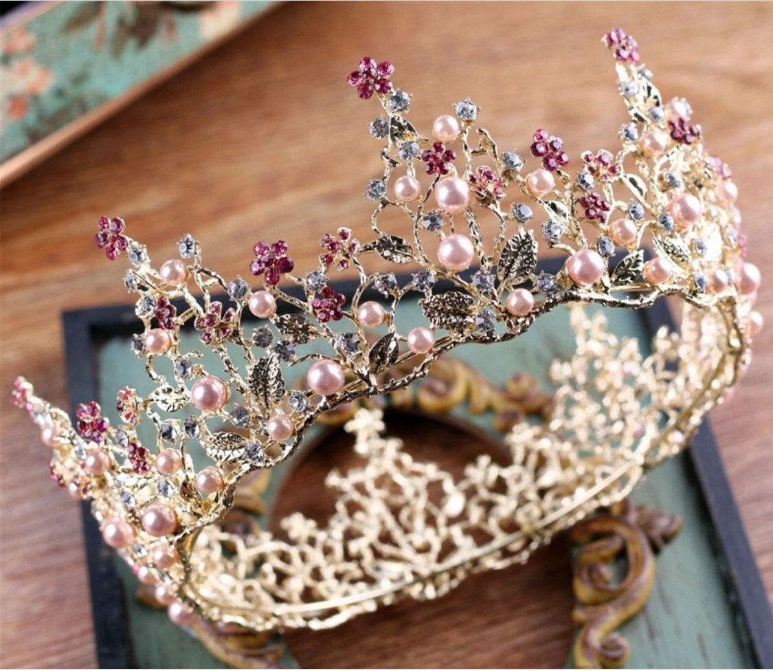 Gorgeous Womens Mum Daughter Girl Kids Matching Pink Crown Tiara Prom Party