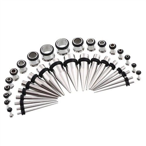 36PCS Ear Stretching Kit Plug Set Stretch Ear Taper Expander Stretcher Tapers AU - Picture 12 of 12