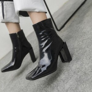 womens ankle boots square toe