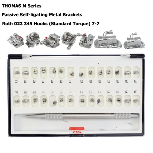 Soporte de ortodoncia dental autoligable Damon Q soporte de metal Roth MBT 022 Ormco - Imagen 36 de 92