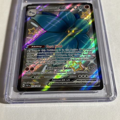 CGC 10 Glimmora EX 218/091 - 2024 Paldean Fates Ultra Rare - GEM MINT - Picture 4 of 8