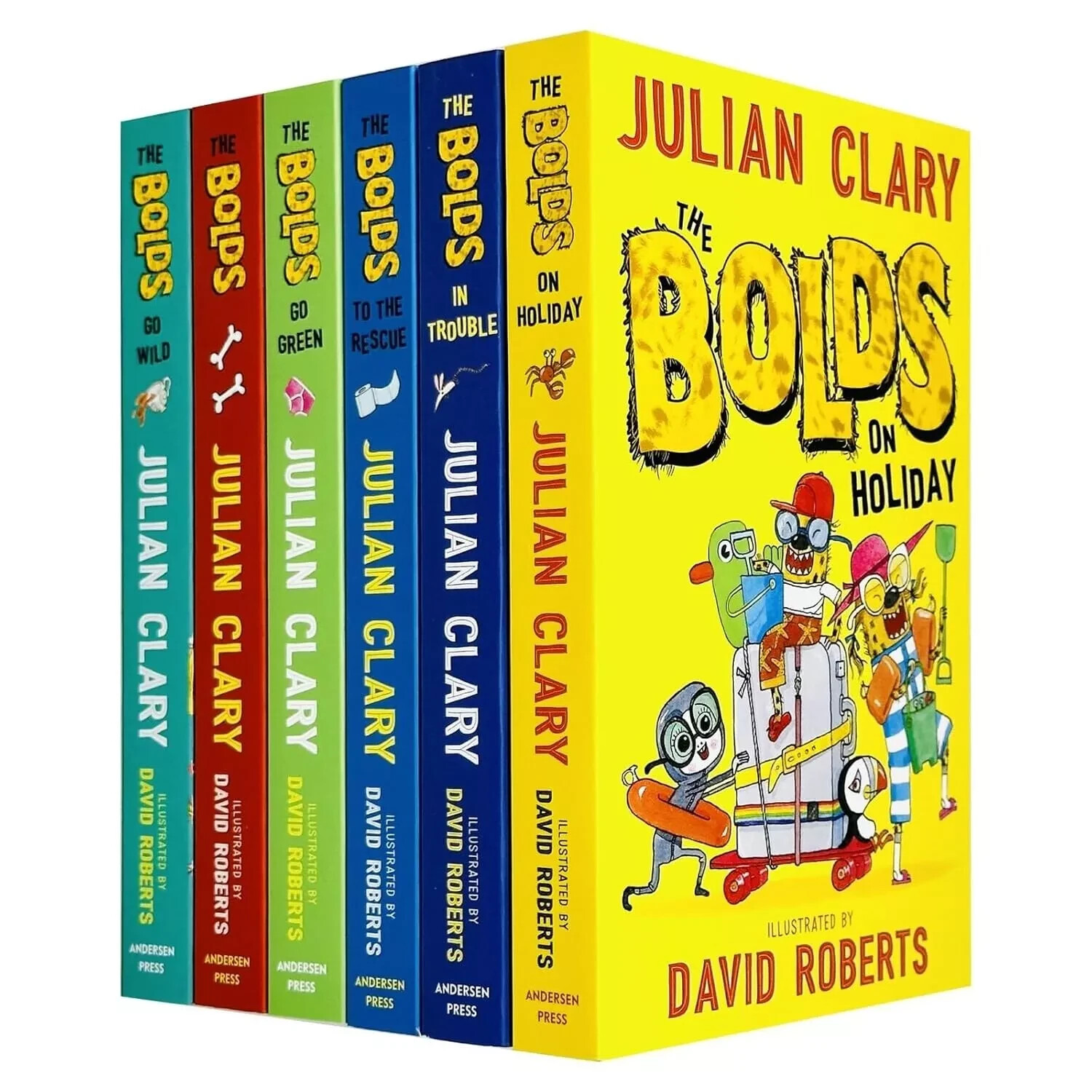 Julian Clary Collection 6 Books Set Bolds, Bolds To The Rescue,Bolds On Holiday