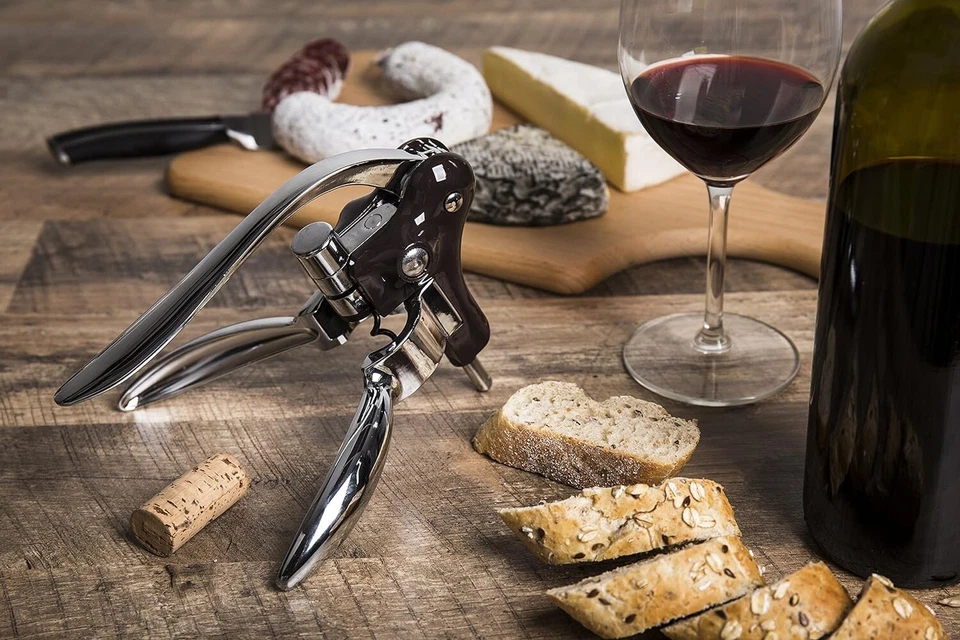 Sacacorchos Horizontal Palanca Vacu Vin 66515606, Acero Inoxidable Foto 2 de 3