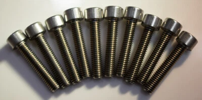 EAST COAST BOLTS M8-1.25 x 45mm 18-8 Stainless Steel Allen Hex Socket Head Bolts (Qty 10)