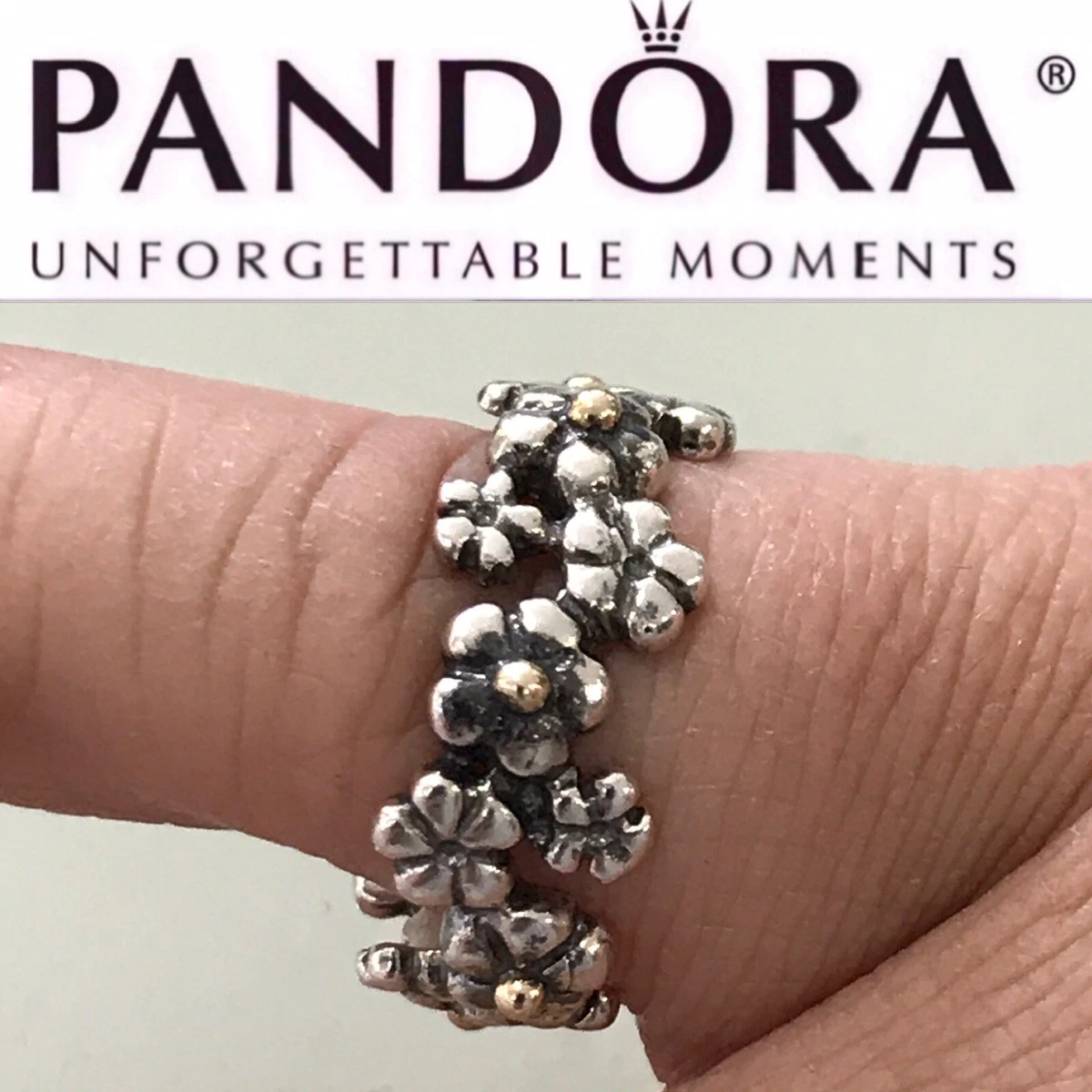 Pandora daisy hotsell ring silver
