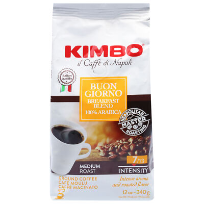 Kimbo Buongiorno Ground Coffee 12 oz (Pack of 6)