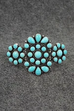 Turquoise & Sterling Silver Bracelet - Devin Brown