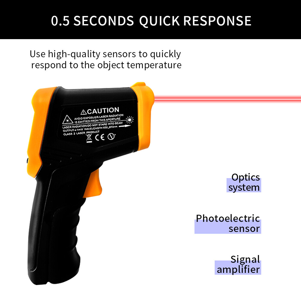 Non contact Digital Infrared Thermometer Laser IR Temperature Gun UK