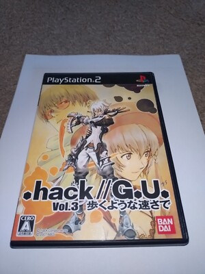 Sony PlayStation 2 PS2 .hack   G.U. Vol 3 Japanese Version 2007 Ban Dai Complete
