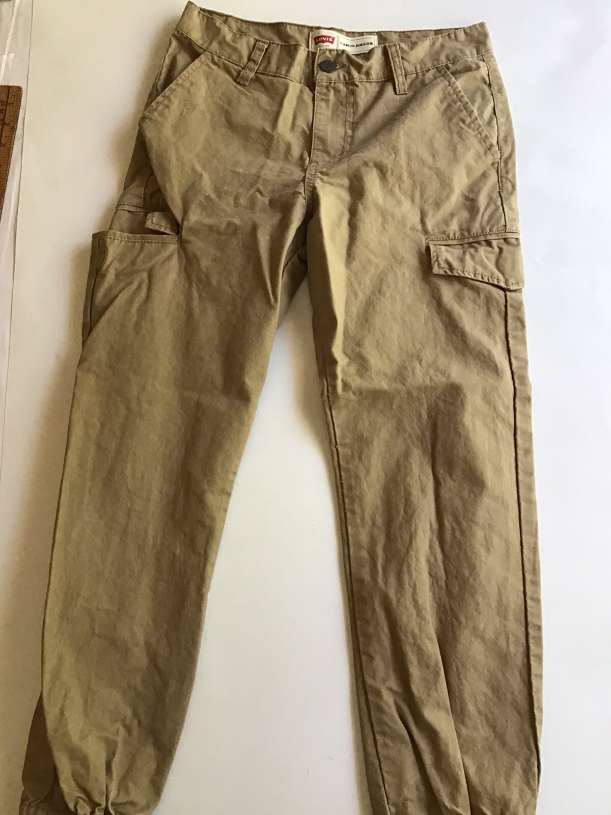 Levis Cargo Jogger Pants Kid Size Tan 