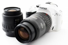 Pentax K-x 12.4MP 35-80/70-200mm Lens Set White Exc   w/Box,8GB SD Card 512 