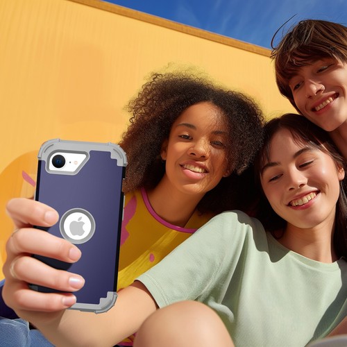 Funda protectora resistente a prueba de golpes de triple capa para teléfono iPhone 16 Pro Max/16e - Imagen 6 de 49