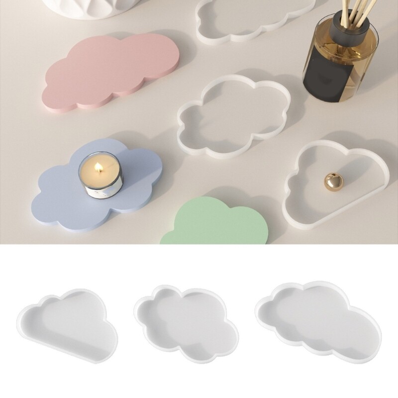 Cloud-Shaped Silicone Resin Mold for Epoxy Coasters & Cup Mats