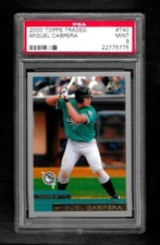 2000 TOPPS TRADED #T40 "MIGUEL CABRERA" R/C (TIGERS) PSA-9 MINT!!!