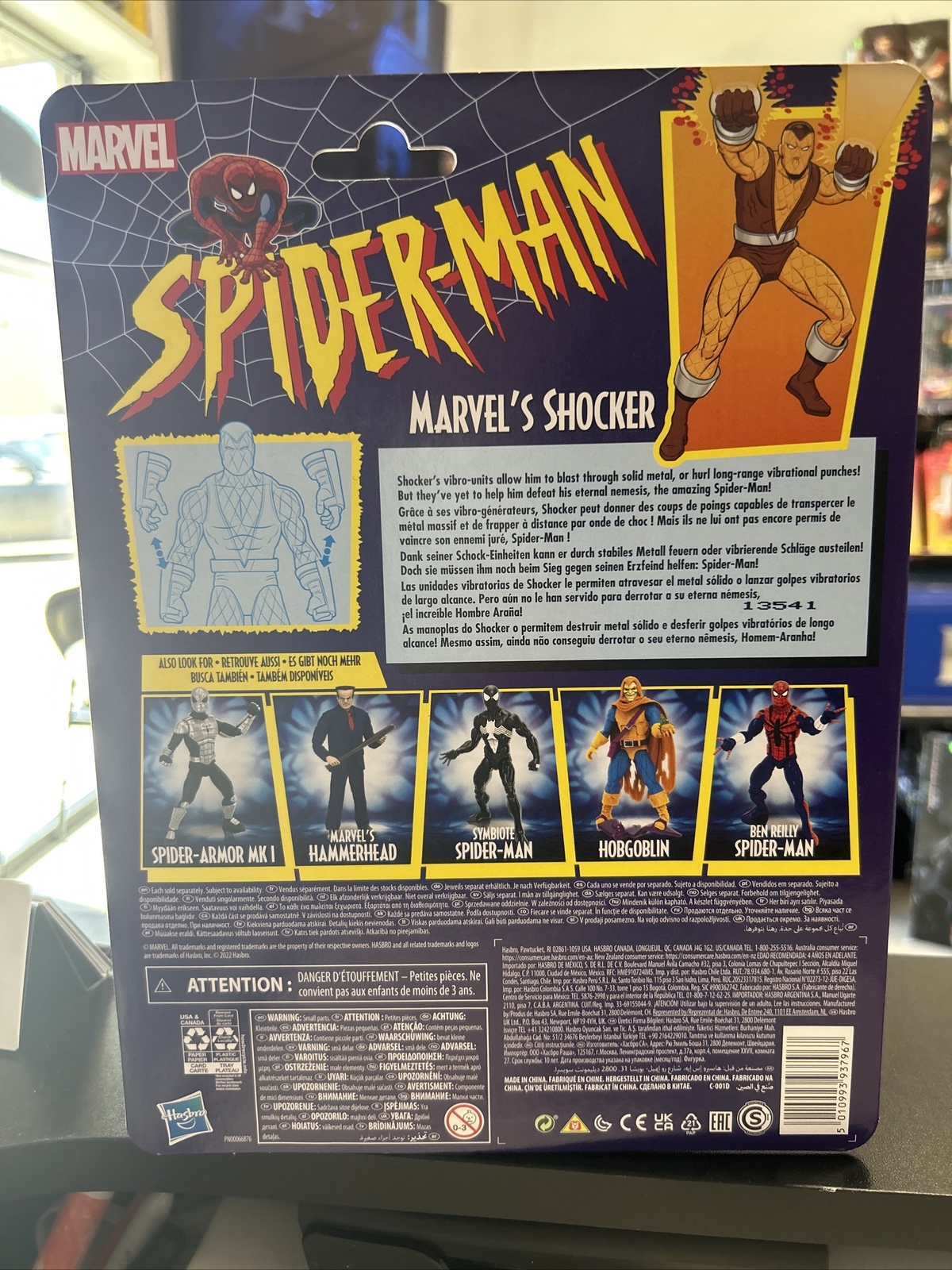 Shocker Hasbro Marvel Legends Retro Spider-Man Series 6 inch Action Figure