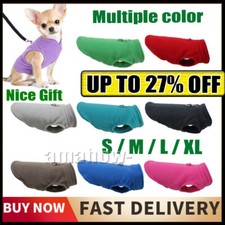 Pet Dog Warm Coat Fleece Jacket Jumper Sweater Winter Clothes Puppy Vest Outfit~