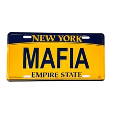 MAFIA: NEW YORK Gift Souvenir License Plate for Car, Truck, Suv, Home, Tourist